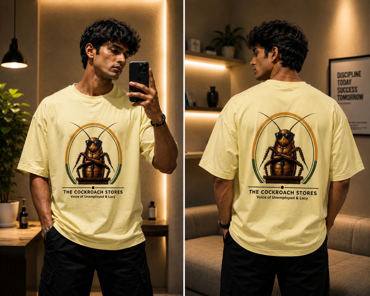 Nepo Baby Yellow - Official CJP "Voice of the Unemployed & Lazy" Oversized Tee