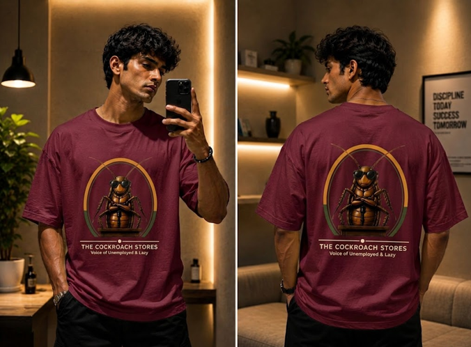 Resignation Red - Official CJP "Voice of the Unemployed & Lazy" Oversized Tee