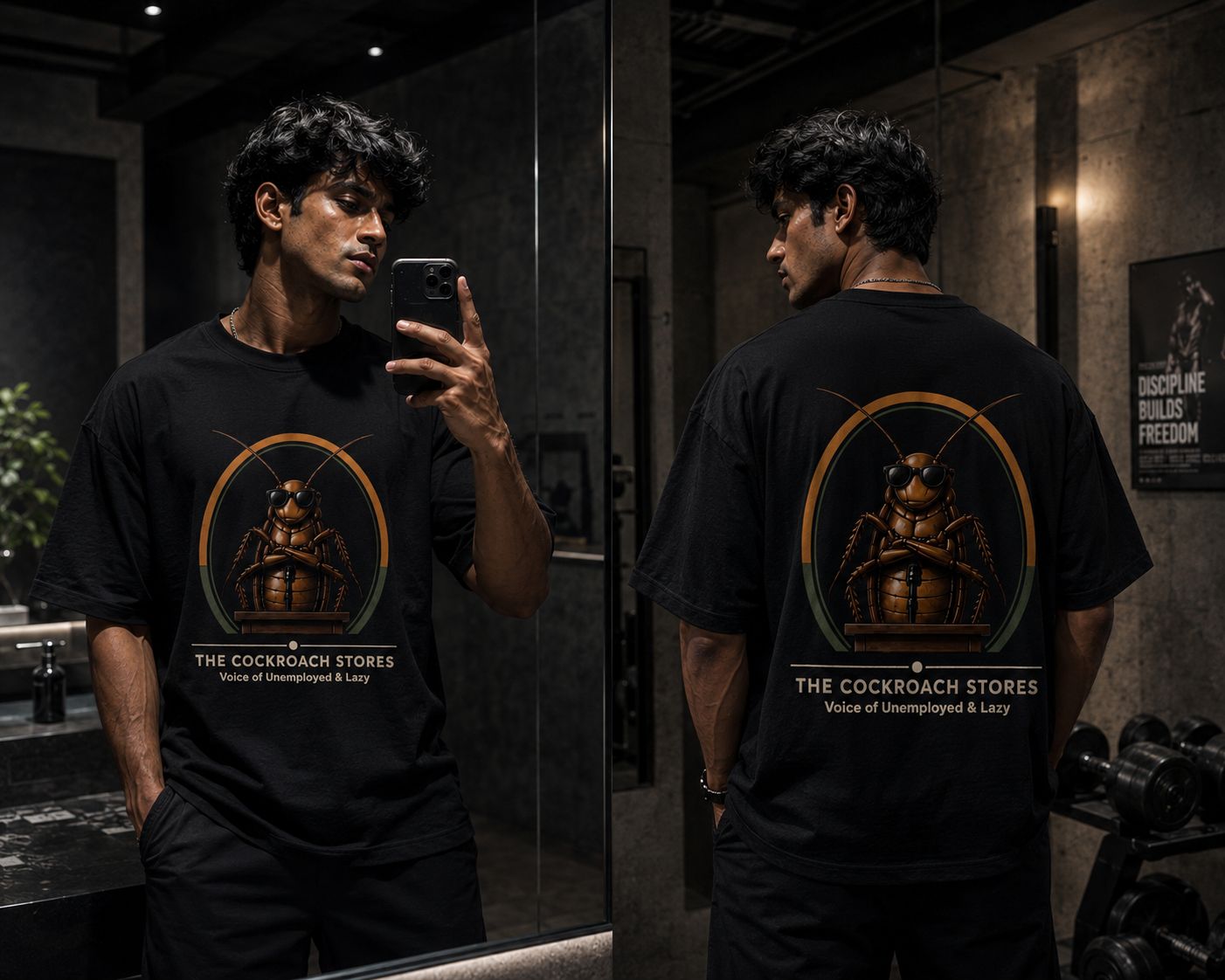Protest Black - Official CJP "Voice of the Unemployed & Lazy" Oversized Tee