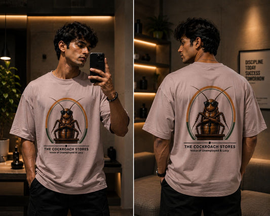 Burnout Mauve - Official CJP "Voice of the Unemployed & Lazy" Oversized Tee