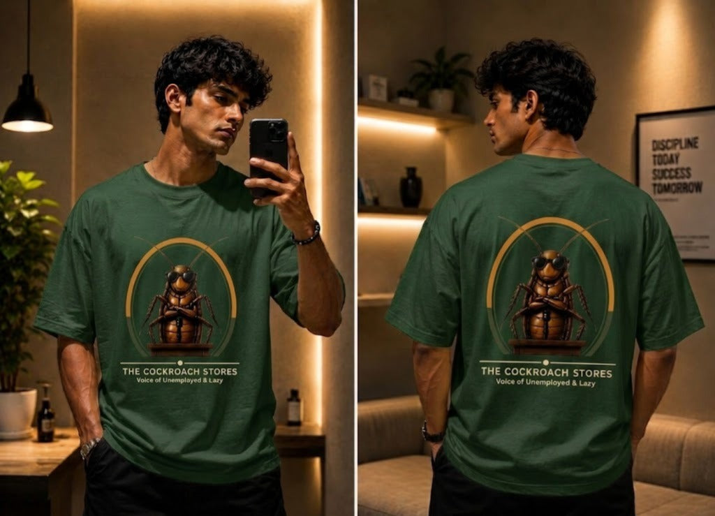 Propaganda Green - Official CJP "Voice of the Unemployed & Lazy" Oversized Tee