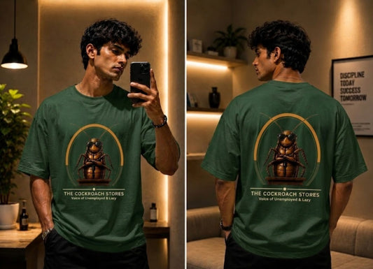 Propaganda Green - Official CJP "Voice of the Unemployed & Lazy" Oversized Tee